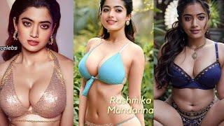 AI ART Lookbook Hot Modeling Indian  Actress  Rashmika Mandanna