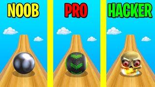 NOOB vs PRO vs HACKER in Going Balls