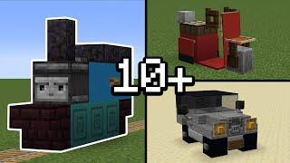 10+ VEHICLE Build Hacks in Minecraft