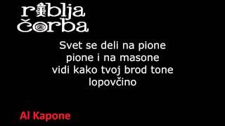 Riblja Čorba - Al Kapone HQ tekst  lyrics