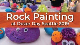 Rock Painting at Dozer Day Seattle 2019