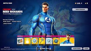 Fortnite Chapter 5 Season 4 Fantastic Four  Battle Pass Overview