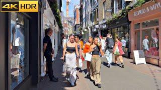 London Summer Walk - July 2022  A Hot and Bustling London Walk 4K HDR