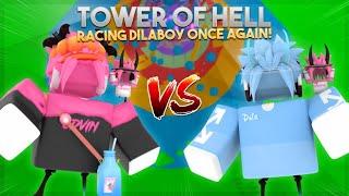 Dilaboy VS EDVIN Rematch Race In Tower Of Hell..