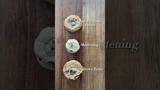 How butter affects cookie texture  #cookies #foodscience #bakingscience