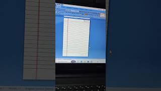 Make Page in MS Word #computer #laptop #msword #page #notebook_page #shorts