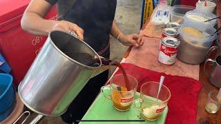 THAI ICED TEA street food ชาเย็น -Bangkok Thailand 2020