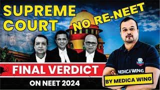 NO Reneet Now NEET 2024 Final Verdict By Supreme Court Result to be Published again by NTA