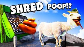 My Goat POOPED In A Shredder in Goat Simulator 3