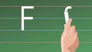 Tutorial of how to write letter F