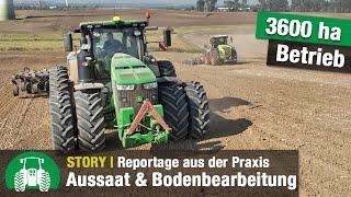 Agrargenossenschaft Göritz  Aussaat von Wintergetreide  Z-Saatgut  John Deere Traktoren
