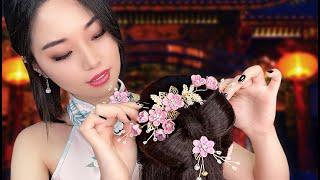 ASMR Chinese New Year Hair Styling