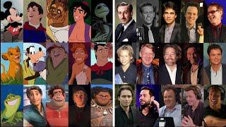 Disney Heroes Voice Actors  Live vs Animation  Side By Side Comparison