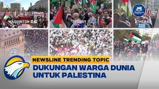 Potret Dukungan Warga Dunia Untuk Palestina