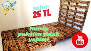 Palet Yatak Yapımı  Making Pallet Bed  Timelapse