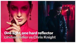 One light one hard reflector - Lindsay Adler vs Chris Knight