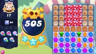 Candy Crush Saga Level 505  Nightmarishly Hard Level  No Boosters  3 Sugar Stars 