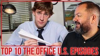 Top 10 US Office Episodes REACTION  OFFICE BLOKES REACT