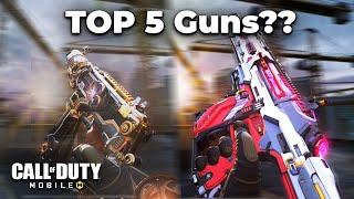 Top 5 BEST META Guns In COD Mobile  Season 5