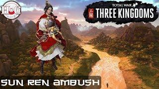 Total War THREE KINGDOMS - Sun Ren Ambush Gameplay