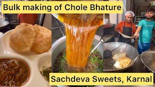 74 Year Old Chole Bhature Master in Karnal  Bulk making at Sachdeva Sweets Since 1949