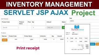 Inventory Management complete project Jsp Servlet Ajax