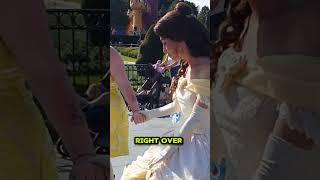 CARELESS Disney Princess IGNORES Excited Girl 🫣 #shorts #disney @dlp_brian