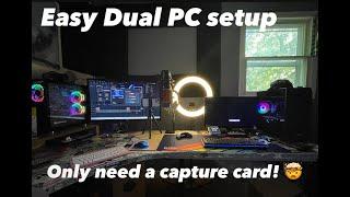 EASIEST Dual PC setup & and Dual Audio Outputs Capture Card & Elgato Sound Capture