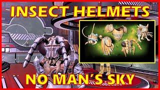 HOW TO GET THE NEW INSECT ARMOR HELMETS IN NO MANS SKY  No Mans Sky Worlds Update #nomanssky