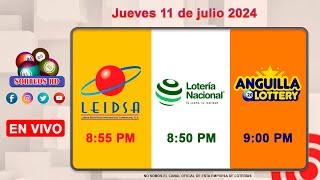 Lotería Nacional LEIDSA y Anguilla Lottery en Vivo │Jueves 11 de julio 2024--855 PM