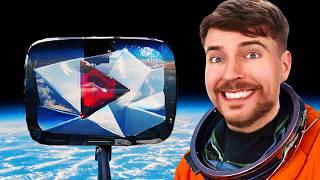 I Sent MrBeasts 100 Million Playbutton into Space