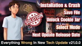 Solution To Everything Wrong In New Tech Update v21.0.0  Summertime Saga  StarSip Gamer