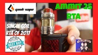 GeekVape Ammit 25 RTA Review  Build  Giveaway  Best Single Coil RTA of 2017
