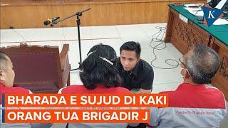 Momen Bharada Eliezer Salami dan Sujud di Kaki Kedua Orangtua Brigadir J