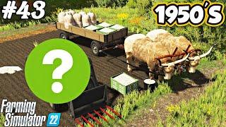 1950S. New TRACTOR. Ox trailer. Garlic picking. Selling seed grass. FS 22. Ep 43