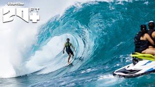 MASSIVE Waves in Tahiti  Red Bull Surfing x Surfline 20ft +