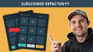 Refactoring a subscribers Tic Tac Toe Vanilla JavaScript Game intro