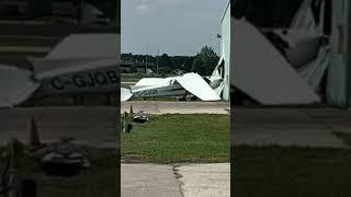 DEVASTATING IMPACT caught from inside the cockpit #aviation #takeoff #landing #jet