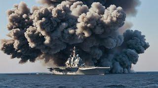 1 MINUTE AGO The Russian aircraft carrier was blown to pieces by a Ukrainian ATACSM missile attack