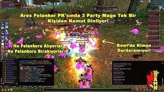 Ares Felankor PKsında 3 Party Mage Tek Bir Kişiden Komut Dinliyor  Knight Online