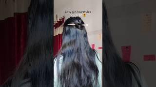 Lazy girl hairstyles Day 230 #hairstyle #hair #viral #shorts