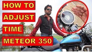 How To Adjust Time of Meteor 350 Meter Console - Ownership Review #royalenfield #meteor350