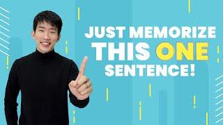12 Korean grammar points in one short sentence