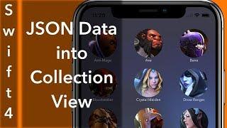 JSON Data into Collection View with ImagesSwift 4 + Xcode 9.0