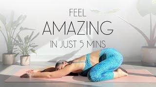 5 Min Morning Yoga - DO THIS DAILY TO FEEL AMAZING
