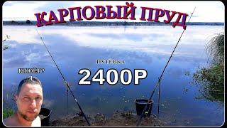 Рыбалка на платном пруду. Путёвка 2400р.Дождь.Карп.Рыбхоз Раково