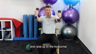 Seated strength exercises by an Exercise Physiologist