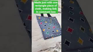 no cutting just fold and bag is ready diy tote bag making sewing tutorial