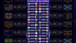 T20 World Cup 2024 Schedule  ICC T20 World Cup 2024 Schedule #t20worldcup2024schedule