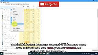 Cara Menampilkan GPU dan Power Usage di Task Manager Windows